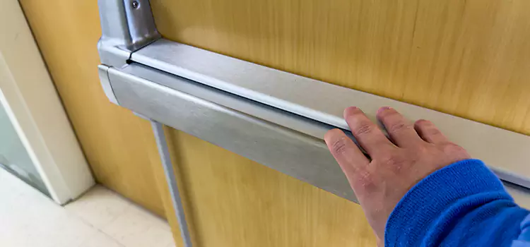 Installing a Push Bar on a Door Clemmons